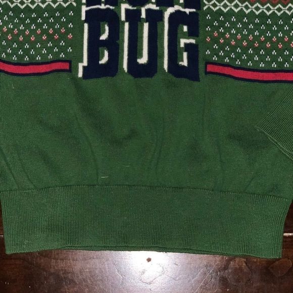 Green Christmas sweater. Size M 8/10 EUC “Bah Hum Bug” - Picture 3 of 5